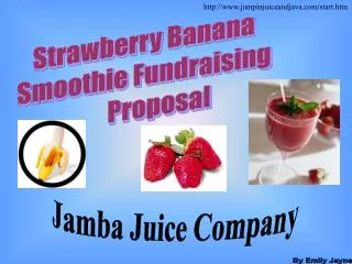 Strawberry Banana Smoothie Fundraising Proposal
