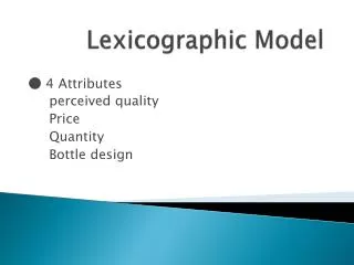 Lexicographic Model