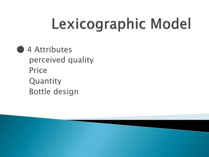 lexicographic model