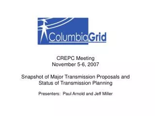 CREPC Meeting November 5-6, 2007