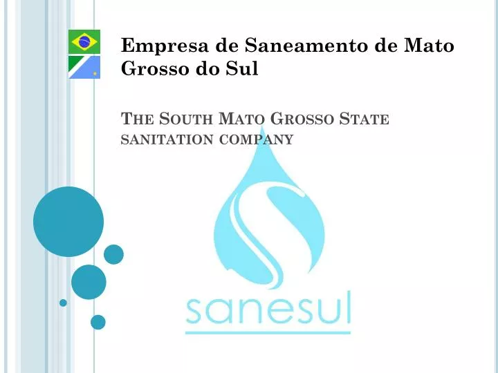 the south mato grosso state sanitation company