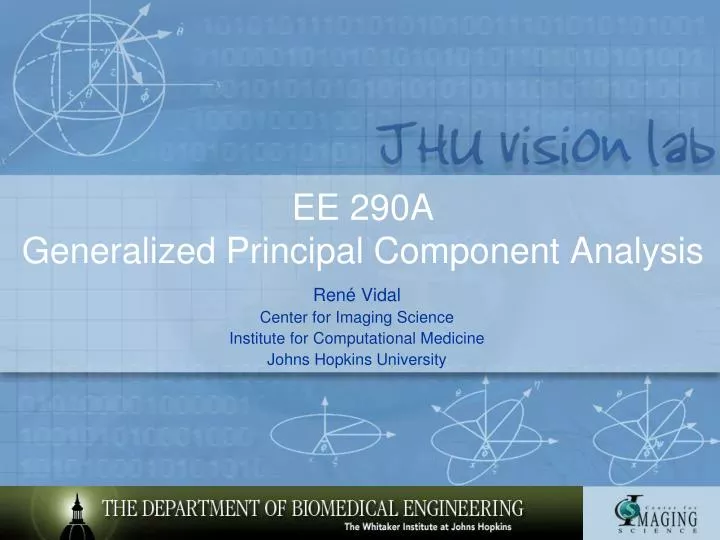 ee 290a generalized principal component analysis