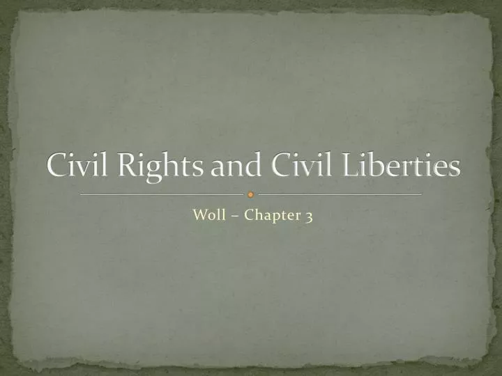 civil rights and civil liberties