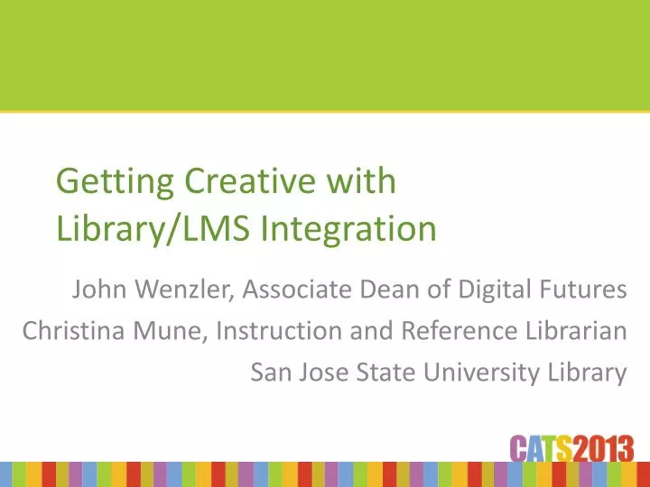 getting creative with library lms integration