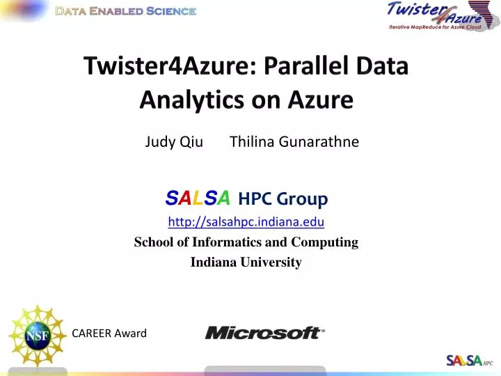 twister4azure parallel data analytics on azure