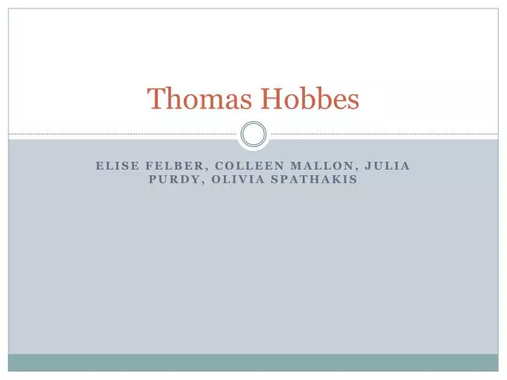 thomas hobbes