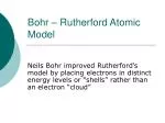 Bohr – Rutherford Atomic Model - slide 1