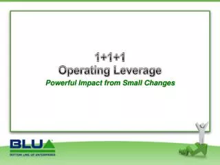 1 1 1 operating leverage