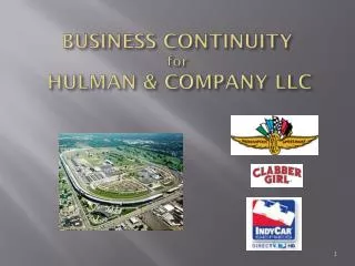 BUSINESS CONTINUITY for HULMAN &amp; COMPANY LLC