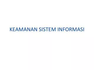 keamanan sistem informasi