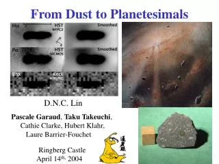 From Dust to Planetesimals