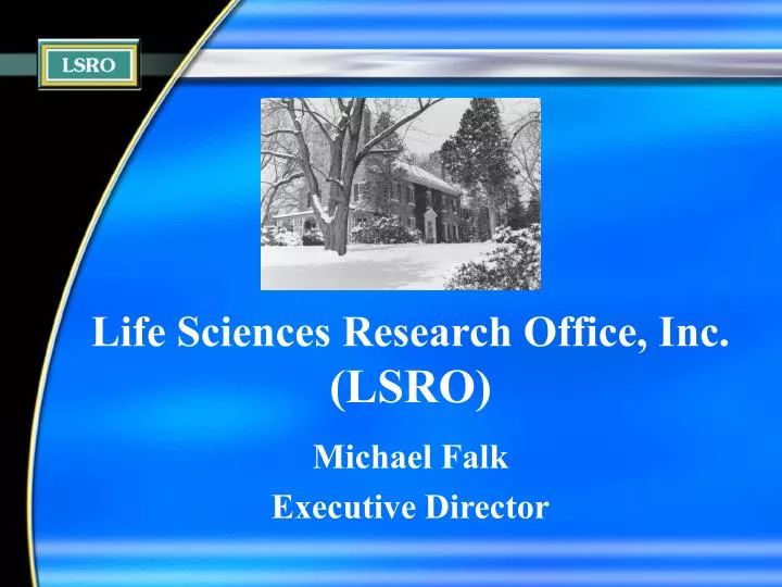 life sciences research office inc lsro