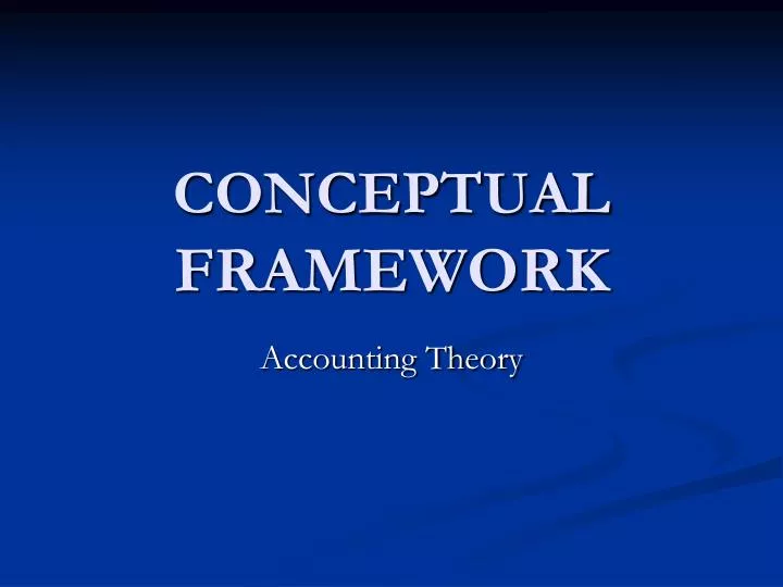 conceptual framework