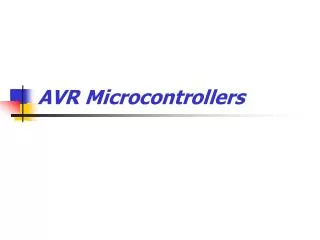 AVR Microcontrollers