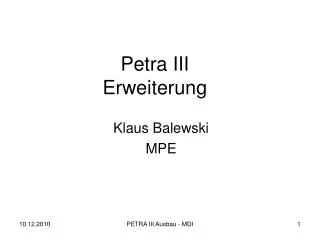 petra iii erweiterung