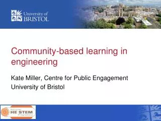 Community-based learning in engineering