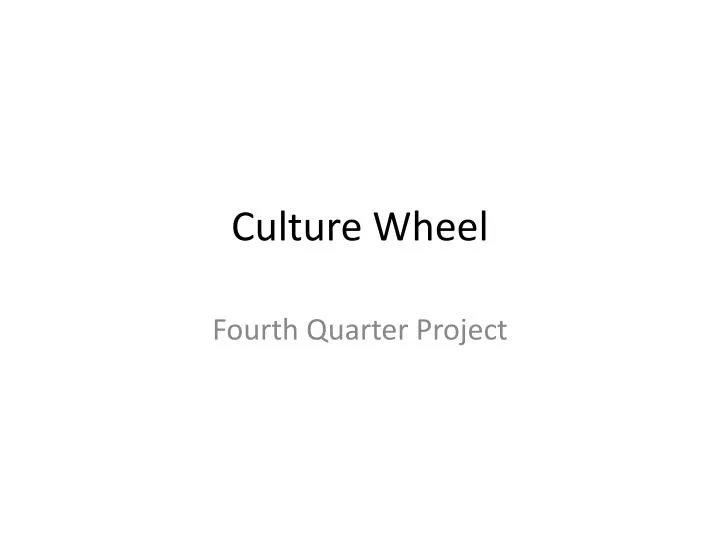 culture wheel