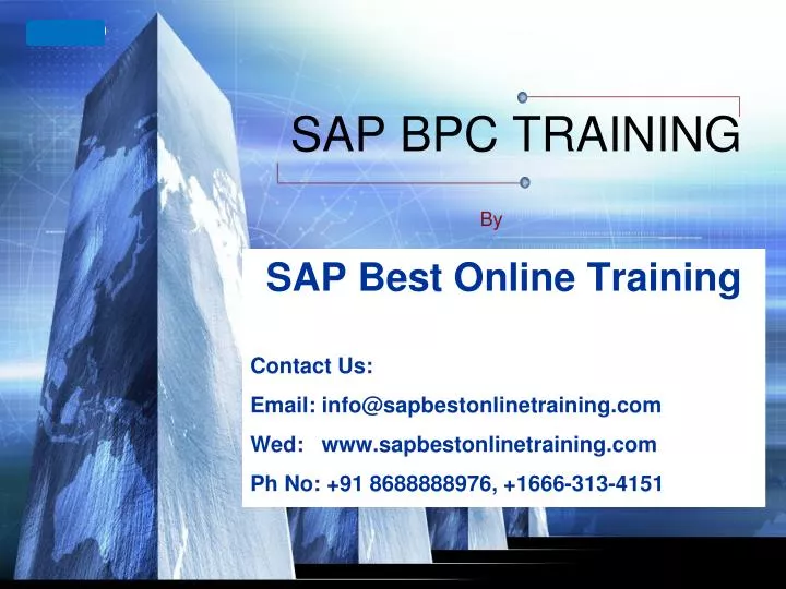 sap bpc training