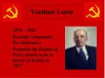 Vladimir Lenin - slide 1