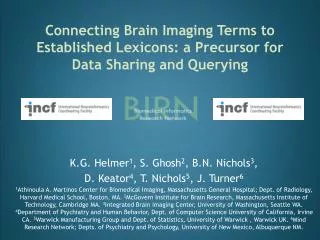 Connecting Brain Imaging Terms to Established Lexicons: a Precursor for Data Sharing and Querying
