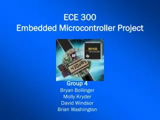 ECE 300 Embedded Microcontroller Project