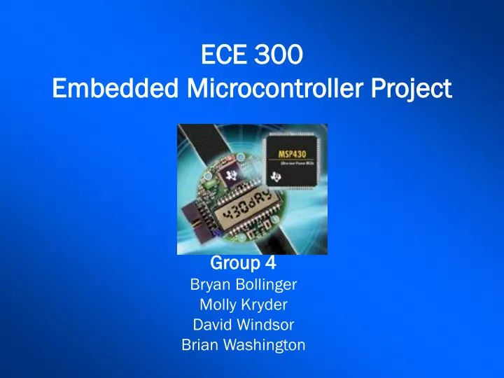 ece 300 embedded microcontroller project