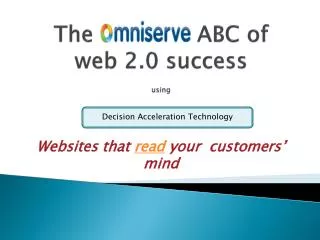 The ABC of web 2.0 success using
