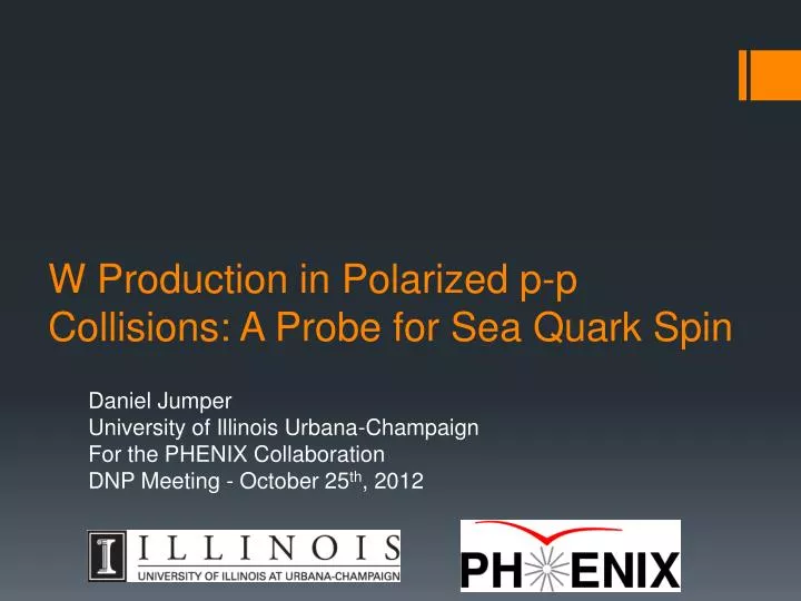 w production in polarized p p collisions a probe for sea quark spin