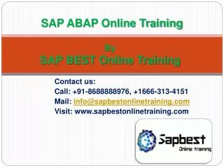 SAP ABAP Online Training in Hyderabad | SAP ABAP Training in