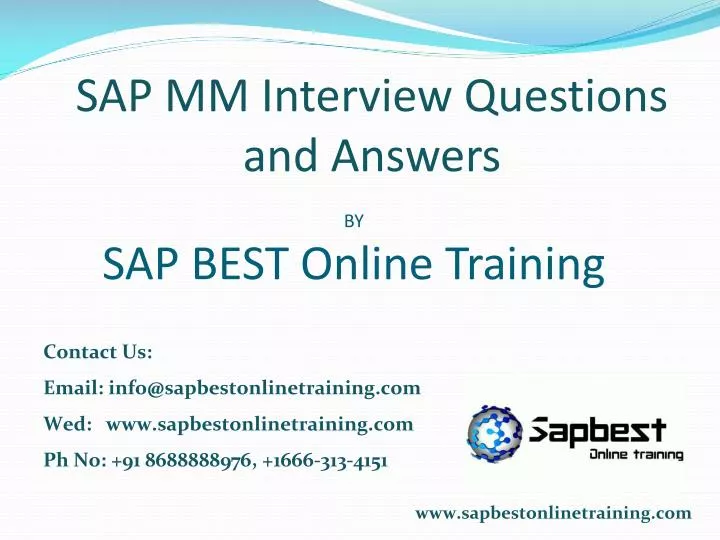 by sap best online training