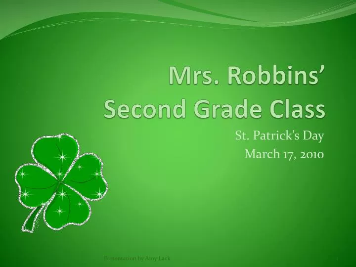 mrs robbins second grade class