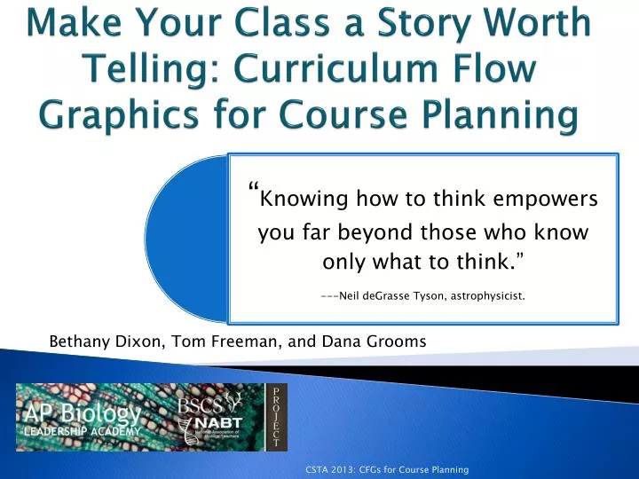 make your class a story worth telling curriculum flow graphics for course planning