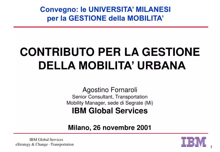 convegno le universita milanesi per la gestione della mobilita