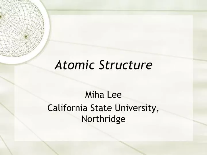 atomic structure