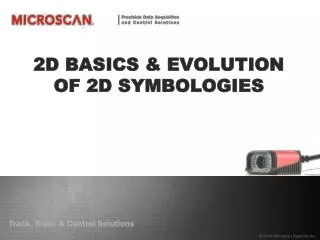 2D BASICS &amp; EVOLUTION OF 2D SYMBOLOGIES