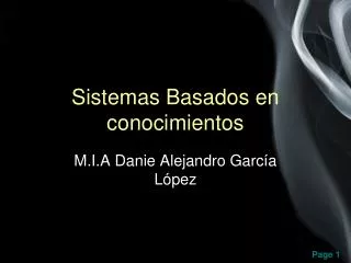 sistemas basados en conocimientos