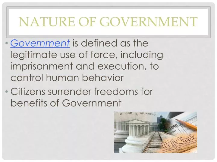 nature of government