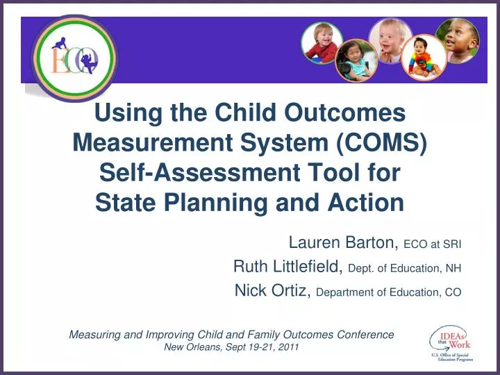 using the child outcomes measurement system coms self assessment tool for state planning and action