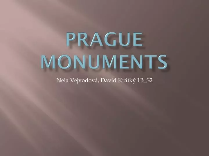 prague monuments