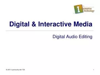 Digital &amp; Interactive Media