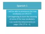 Spanish 1 - slide 1
