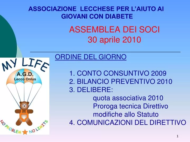 assemblea dei soci 30 aprile 2010