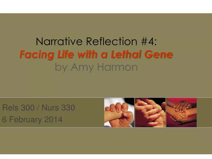 narrative reflection 4 facing life with a lethal gene by amy harmon