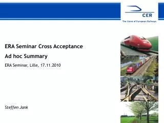 ERA Seminar Cross Acceptance Ad hoc Summary