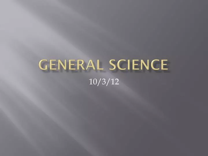 general science