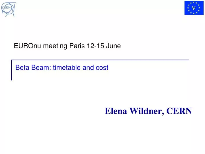 elena wildner cern