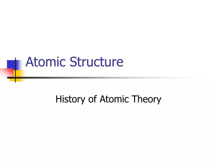 atomic structure