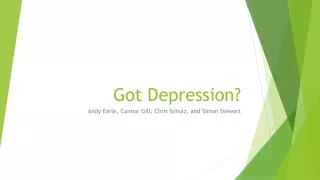 Got Depression?