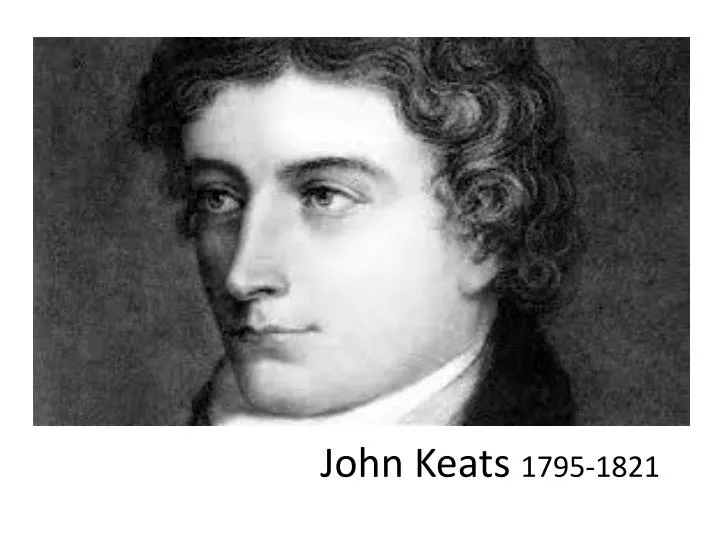 john keats 1795 1821