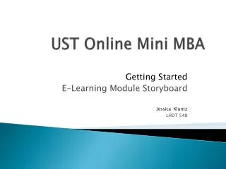 UST Online Mini MBA